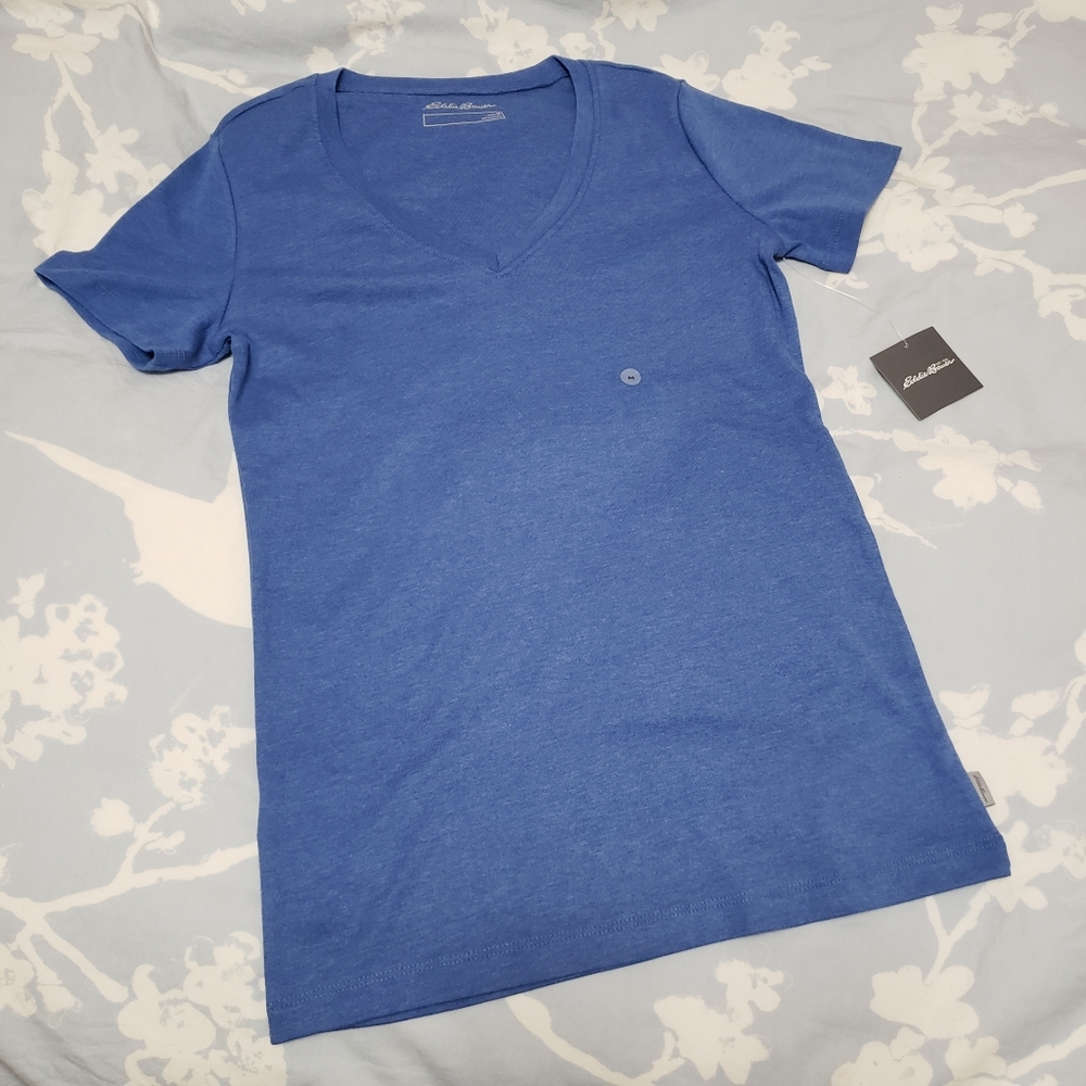 NWT Eddie Bauer V Neck Tee